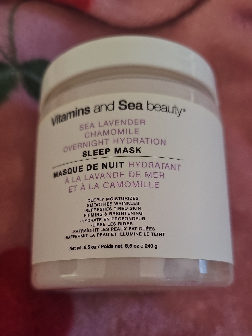 Sea Lavender & Chamomile Overnight Hydration Sleep Mask - White